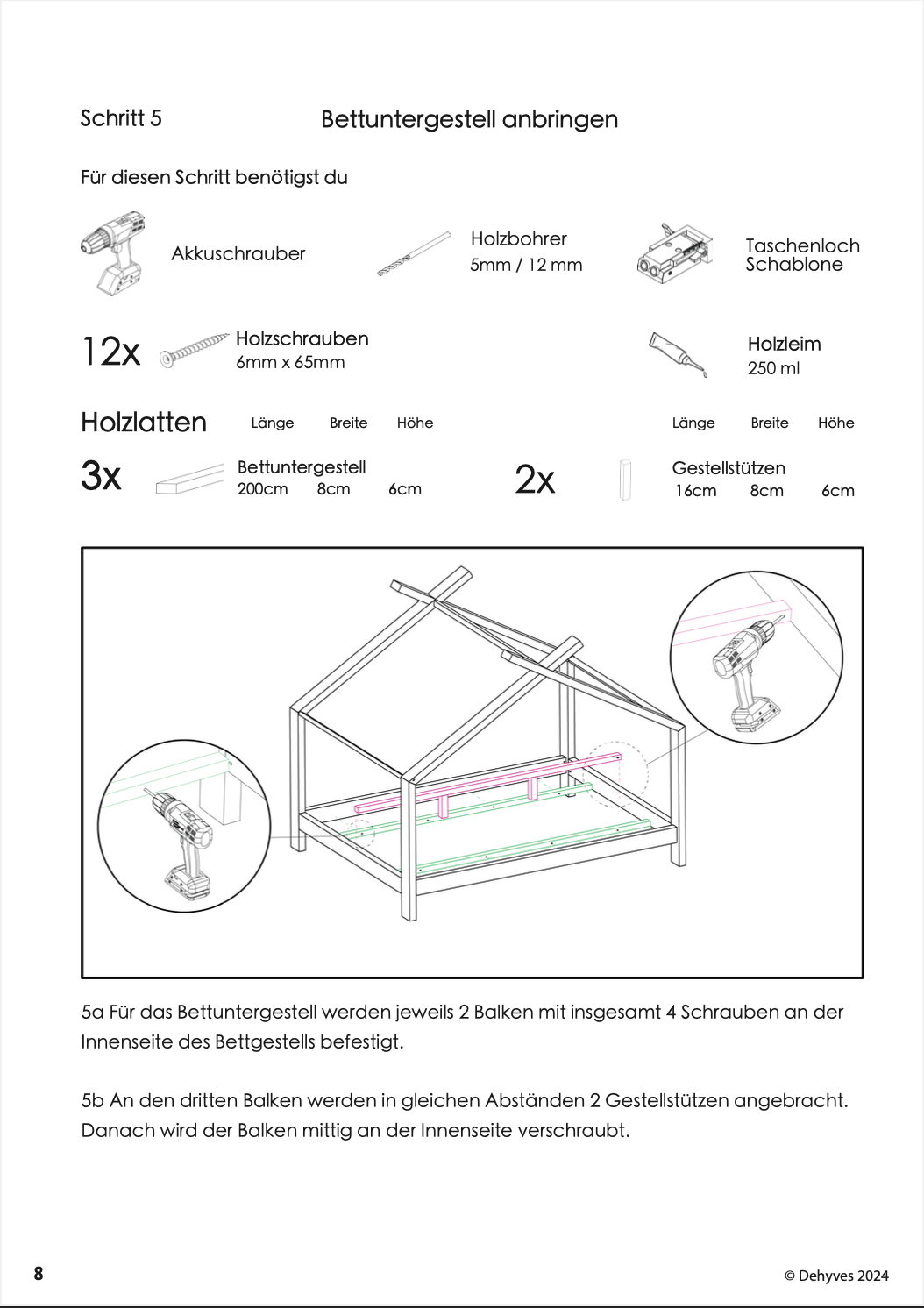 Hausbett Anleitung - IdeenAusHolz - Dehyves Professional
